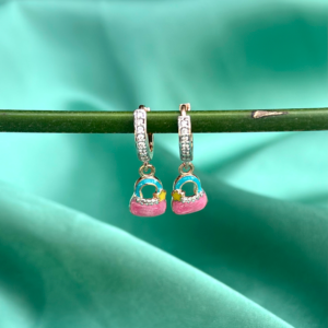 Earring- Pink Purse