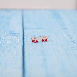 Earring- Purple Butterfly